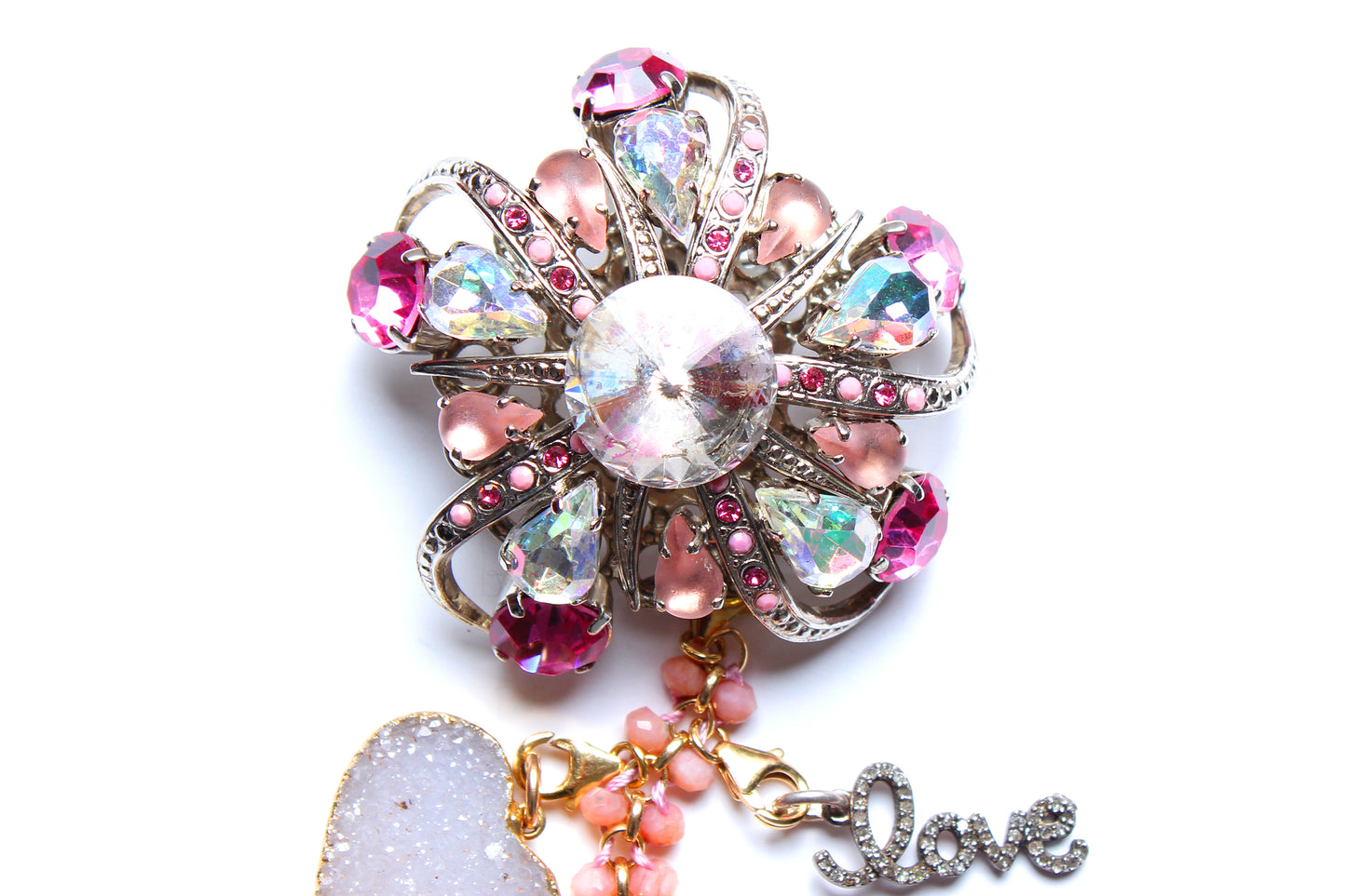 "Pink Martini II" Symbol Tree Necklace