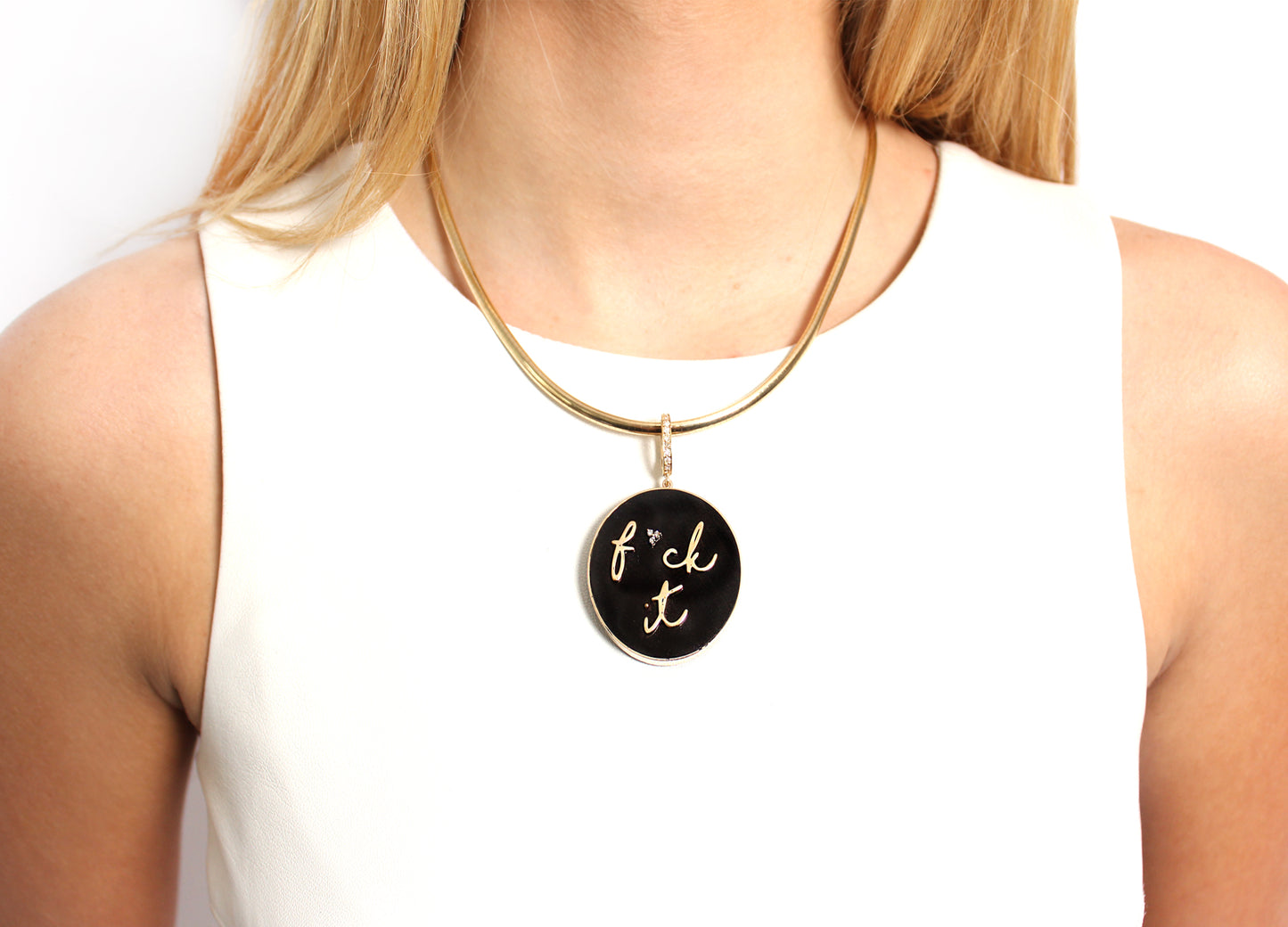 F*uck It Ebony Pendant