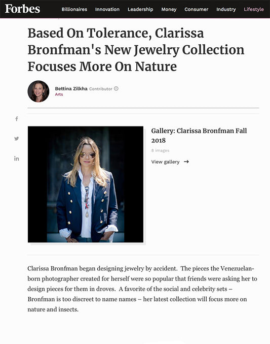 Forbes - Clarissa Bronfman's New Collection