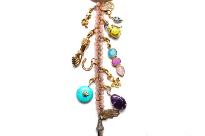 "Strawberry Fields Forever" Diamond Ruby Symbol Tree Necklace