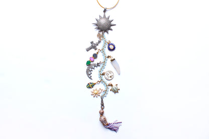 Signature "A Star Is Born" Diamond Aquamarine Symbol Tree Necklace