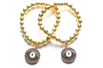 Onyx 14k Gold Hemtatite Ebony Beaded Bracelet Lot