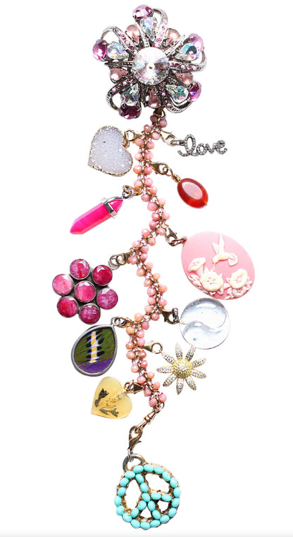 "Pink Martini II" Symbol Tree Necklace